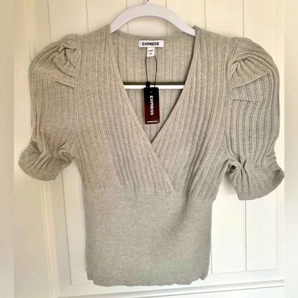 Express Gray Sweater NEW! - Picture 1 of 6